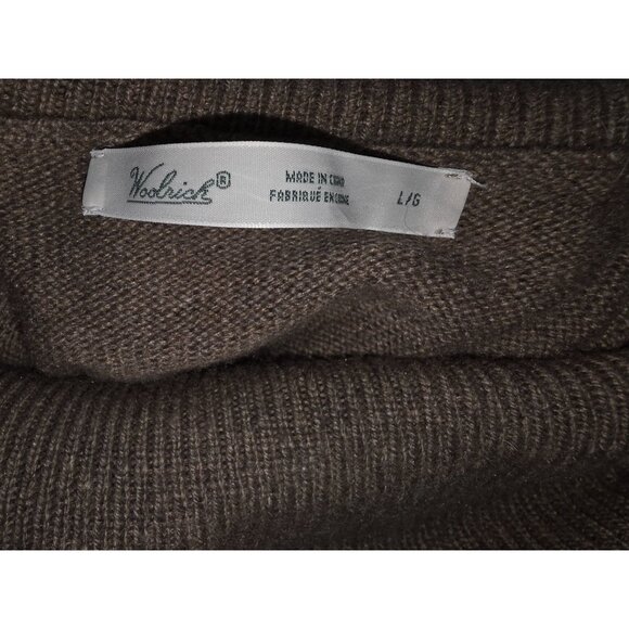 Woolrich Womens Brown Wool Turtleneck Sweater L/16 - Picture 4 of 7